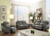 Cayden Gray Leather-Aire Match Sofa Model 54200 By ACME Furniture